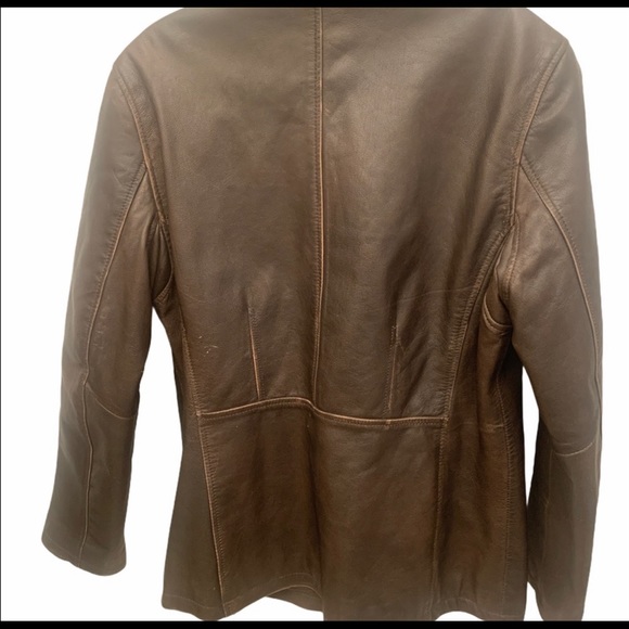 COLUMBIA Vintage Leather Moto Motorcycle Jacket - Picture 3 of 12